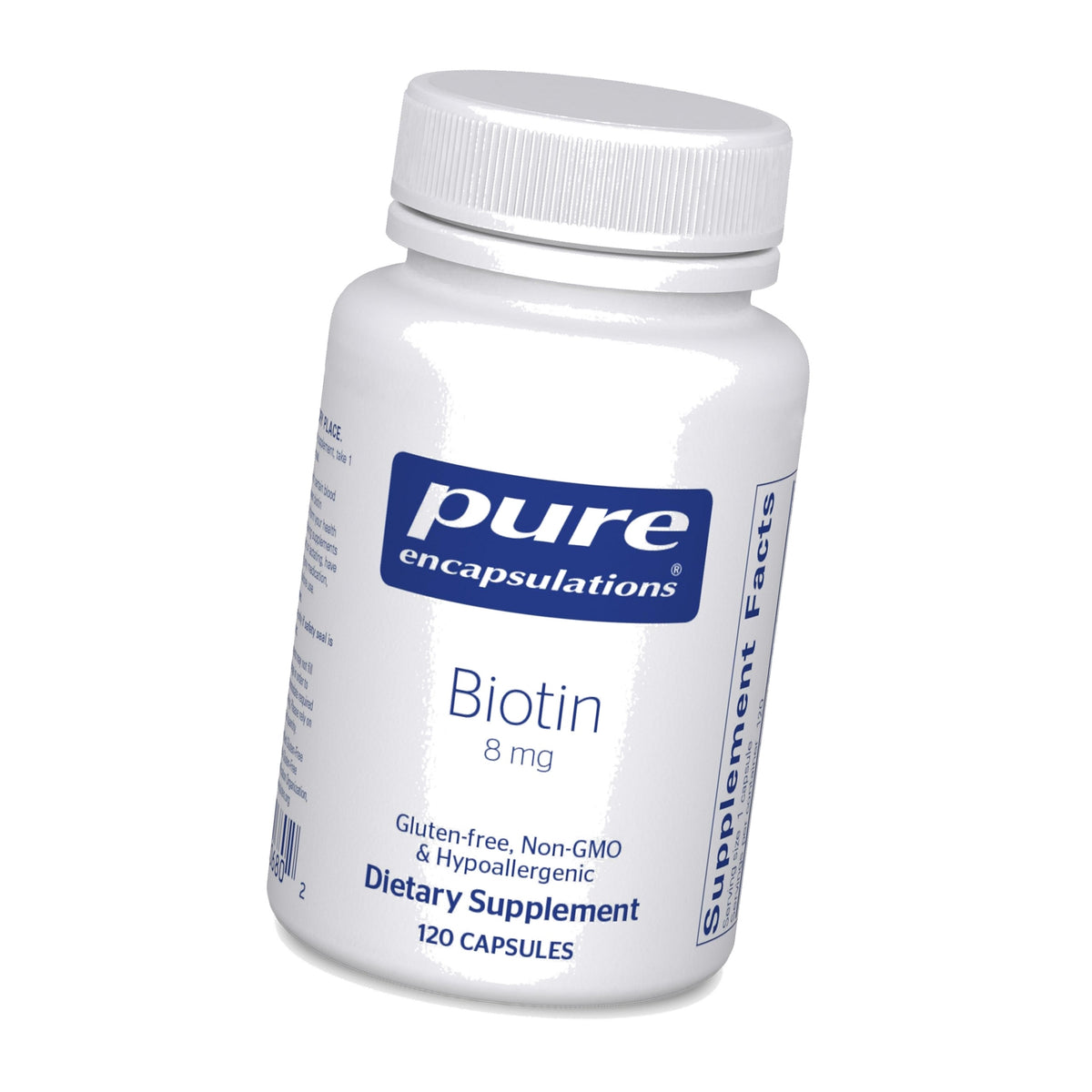 Pure Encapsulations Biotin 8 mg, 120 Capsules