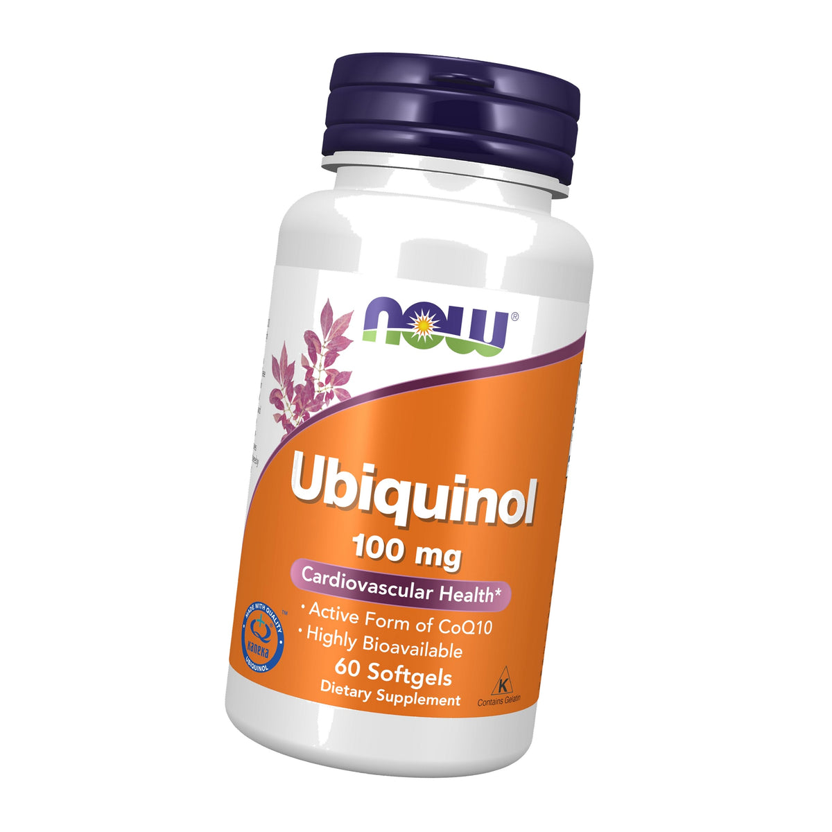 NOW Supplements, Ubiquinol 100 mg, High Bioavailability, 60 Softgels