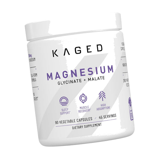 Kaged Magnesium Glycinate & Malate | 300 mg | Sleep, Recovery | 90 Capsules