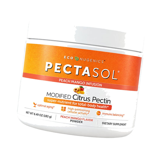 EcoNugenics PectaSol Modified Citrus Pectin Supplement – 184g Peach Mango